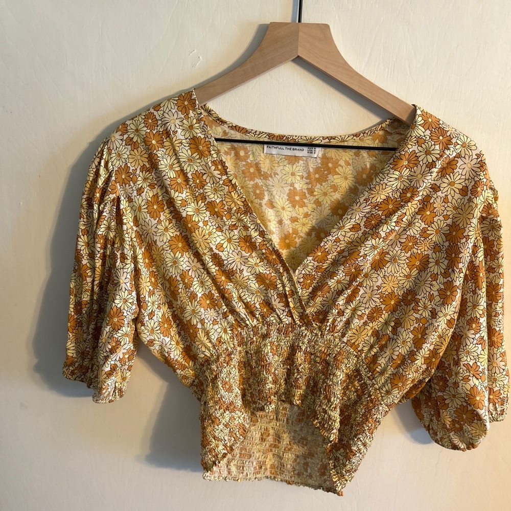 Faithful the Brand Wrap Blouse